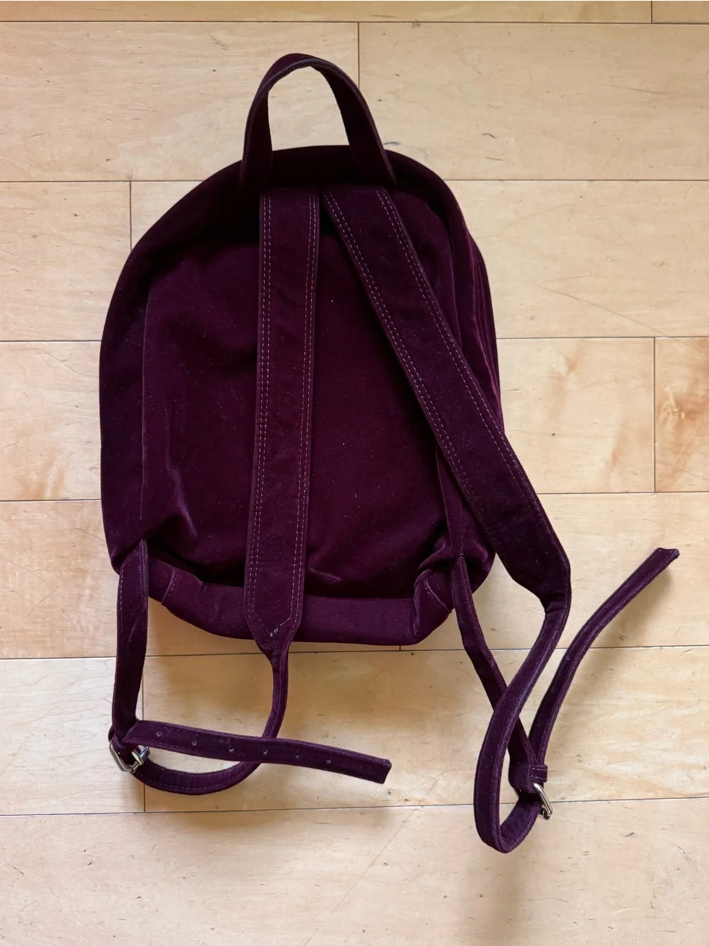 GAP Burgundy Mini Velvet Backpack Bag preppy classic ballet core retro luxury